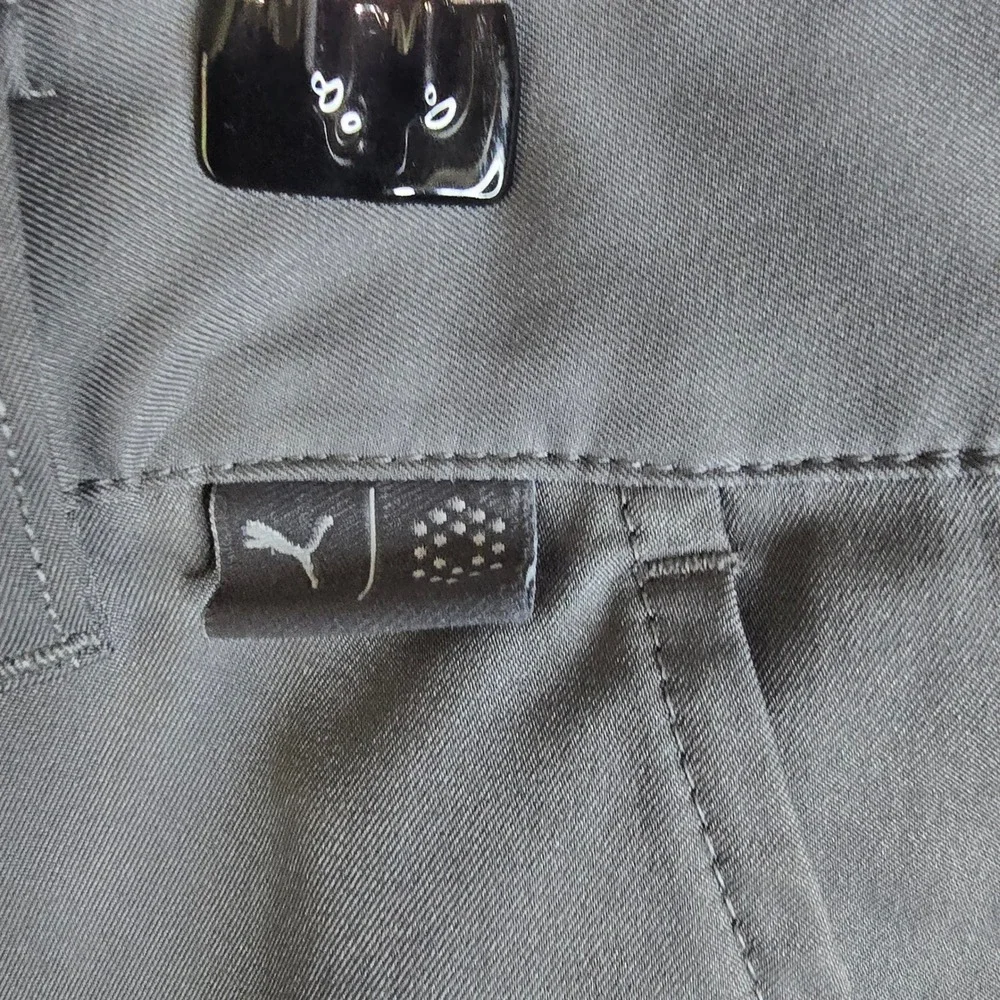 Puma Golf Mens Grey Performance Tech Shorts Size 38 Solid Activewear Regular Fit